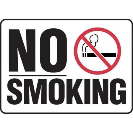 Accuform BILINGUAL ANSI SIGN NO SMOKING 10 in x MTAS604XL